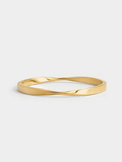 Charles & Keith - Lena Twist Bangle In Gold