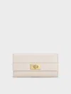 Charles & Keith - Lennie Chain-handle Wallet In Cream