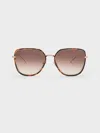 Charles & Keith - Lisbeth Tortoiseshell Butterfly Sunglasses