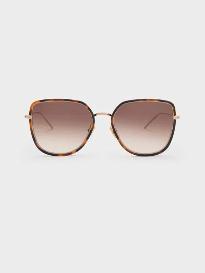 Charles & Keith - Lisbeth Tortoiseshell Butterfly Sunglasses