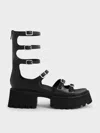 Charles & Keith Lyric Gladiator Platform Sandals In Black