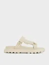 Charles & Keith Maisie Sports Sandals In Beige