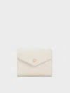 Charles & Keith - Marlowe Short Envelope Wallet In Cream