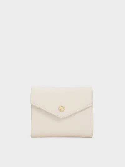 Charles & Keith - Marlowe Short Envelope Wallet In Neutral