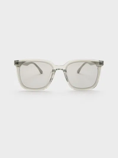 Charles & Keith - Maude Recycled Acetate Square Sunglasses