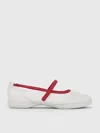 Charles & Keith - Mesh Contrast-trim Mary Jane Sneakers In Red