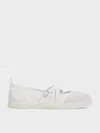 Charles & Keith - Mesh Two-tone Ballet Sneakers In White