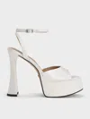 Charles & Keith - Michelle Recycled Polyester Platform Sandals In White
