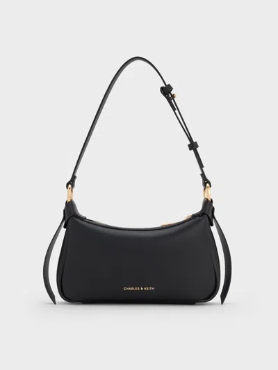 Charles & Keith - Mini Calla Shoulder Bag In Black