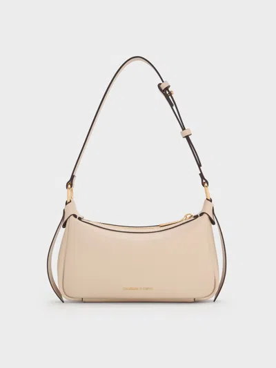 Charles & Keith - Mini Calla Shoulder Bag In Brown