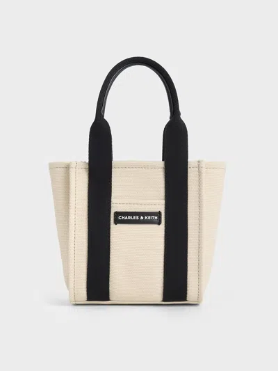 Charles & Keith - Mini Kay Canvas Tote Bag In Multi