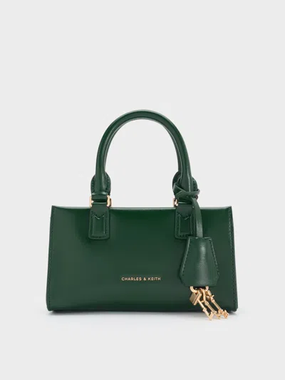 Charles & Keith - Mini Kerry Top Handle Bag In Green