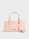 Charles & Keith - Mini Kerry Tote Bag In Light Pink