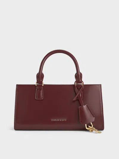 Charles & Keith - Mini Kerry Tote Bag In Mulberry Plum