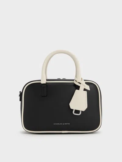 Charles & Keith - Mini Sianna Two-tone Bowling Bag In Multi