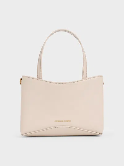 Charles & Keith - Mini Sybill Tote Bag In Neutral