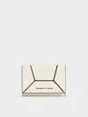 Charles & Keith Nasrin Geometric Wallet In Multi