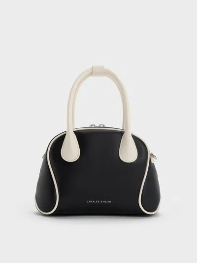 Charles & Keith - Nelly Two-tone Bowling Bag In Multi