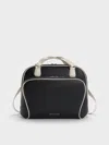 Charles & Keith - Nelly Two-tone Front-pocket Boxy Backpack In Multi