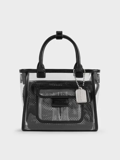 Charles & Keith - Noah See-through Mesh Tote Bag