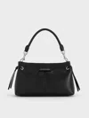 Charles & Keith - Noane Top Handle Bag In Black