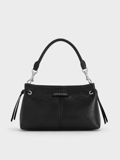 Charles & Keith - Noane Top Handle Bag In Black