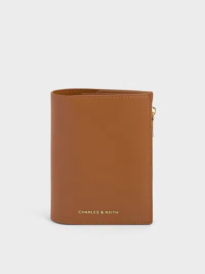 Charles & Keith - Noelle Passport Holder In Brown