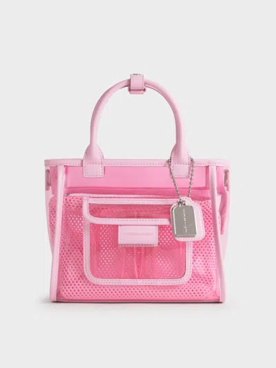 Charles & Keith - Norah See-through Mesh Tote Bag
