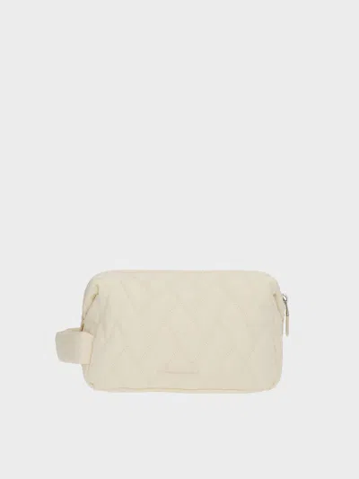Charles & Keith - Nylon Chevron Pouch In Neutral