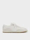 Charles & Keith - Nylon Contrast-panel Lace-up Sneakers In White