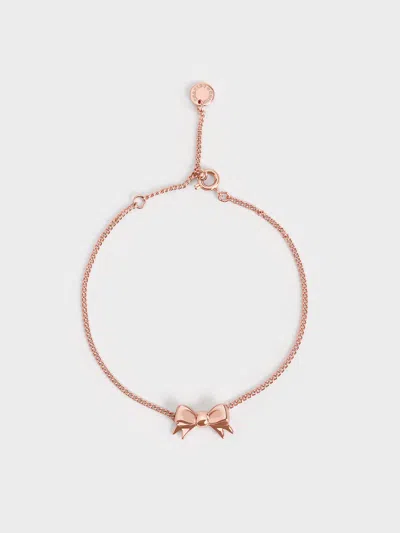 Charles & Keith - Paige Ribbon Bracelet In Gold