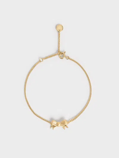 Charles & Keith - Paige Ribbon Bracelet In Gold