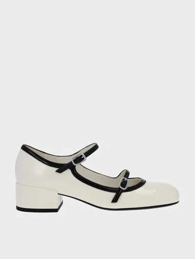 Charles & Keith - Patent Contrast-trim Double-strap Mary Jane Pumps
