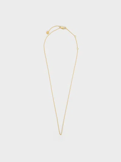 Charles & Keith - Princess Chain Necklace In Gold