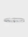 Charles & Keith - Reverie Crystal Bangle In Silver