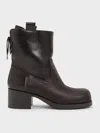 Charles & Keith - Rosamond Back-lace Calf Boots In Brown