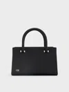 Charles & Keith - Satin Boxy Tote Bag In Noir