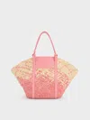 Charles & Keith - Shalia Raffia Basket Bag