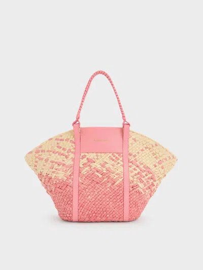 Charles & Keith - Shalia Raffia Basket Bag