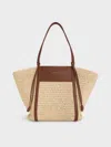 Charles & Keith - Shalia Raffia Tote Bag