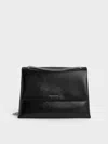 Charles & Keith - Sianna Chain-handle Shoulder Bag In Black
