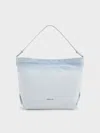 Charles & Keith - Sianna Denim Slouchy Hobo Bag In Light Washed Denim