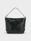 Charles & Keith - Sianna Slouchy Hobo Bag In Black