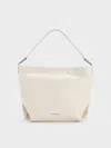 Charles & Keith - Sianna Slouchy Hobo Bag In Cream