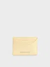 Charles & Keith - Sigrid Card Holder In Butter Yellow