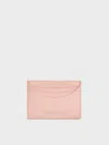 Charles & Keith - Sigrid Card Holder In Light Pink