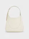 Charles & Keith - Sigrid Hobo Bag In Cream