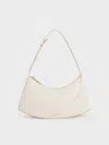 Charles & Keith - Sigrid Shoulder Bag In Cream