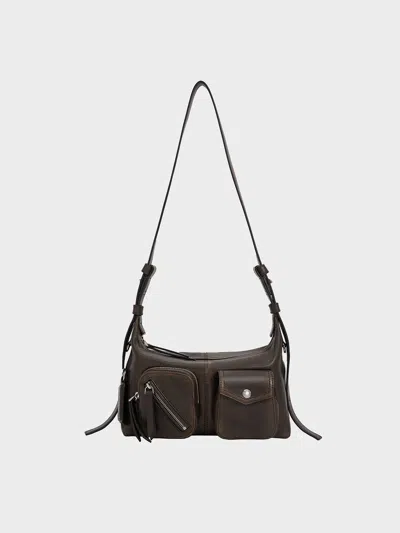 Charles & Keith - Thora Multi-pocket Crossbody Bag
