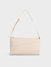 Charles & Keith - Trin Slouchy Shoulder Bag In Oat